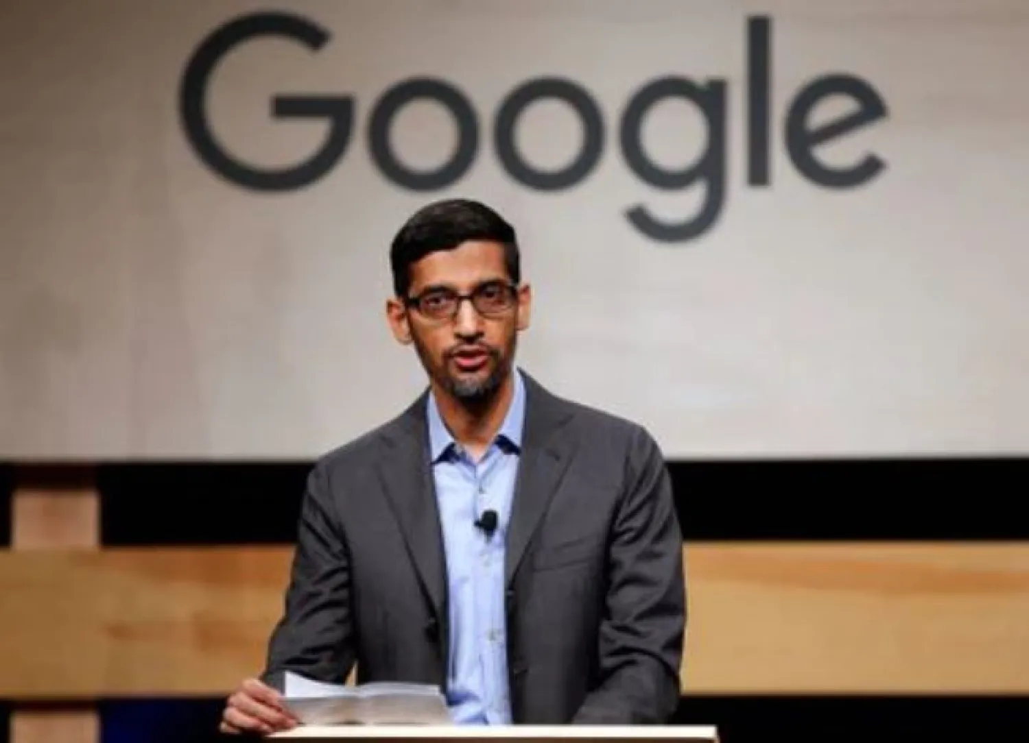 Google CEO Sundar Pichai speaks during signing ceremony committing Google to help expand information technology education at El Centro College in Dallas, Texas, US October 3, 2019. REUTERS/Brandon Wade


