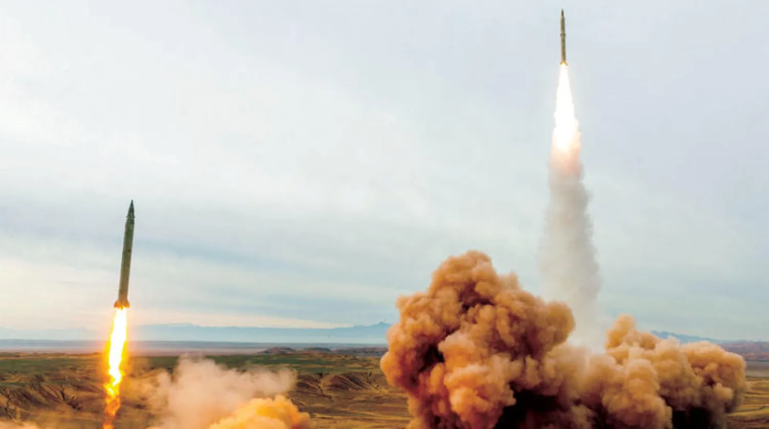 جانب من الصواريخ التي أطلقتها إيران ضمن مناورات عسكرية الأسبوع الماضي (رويترز)