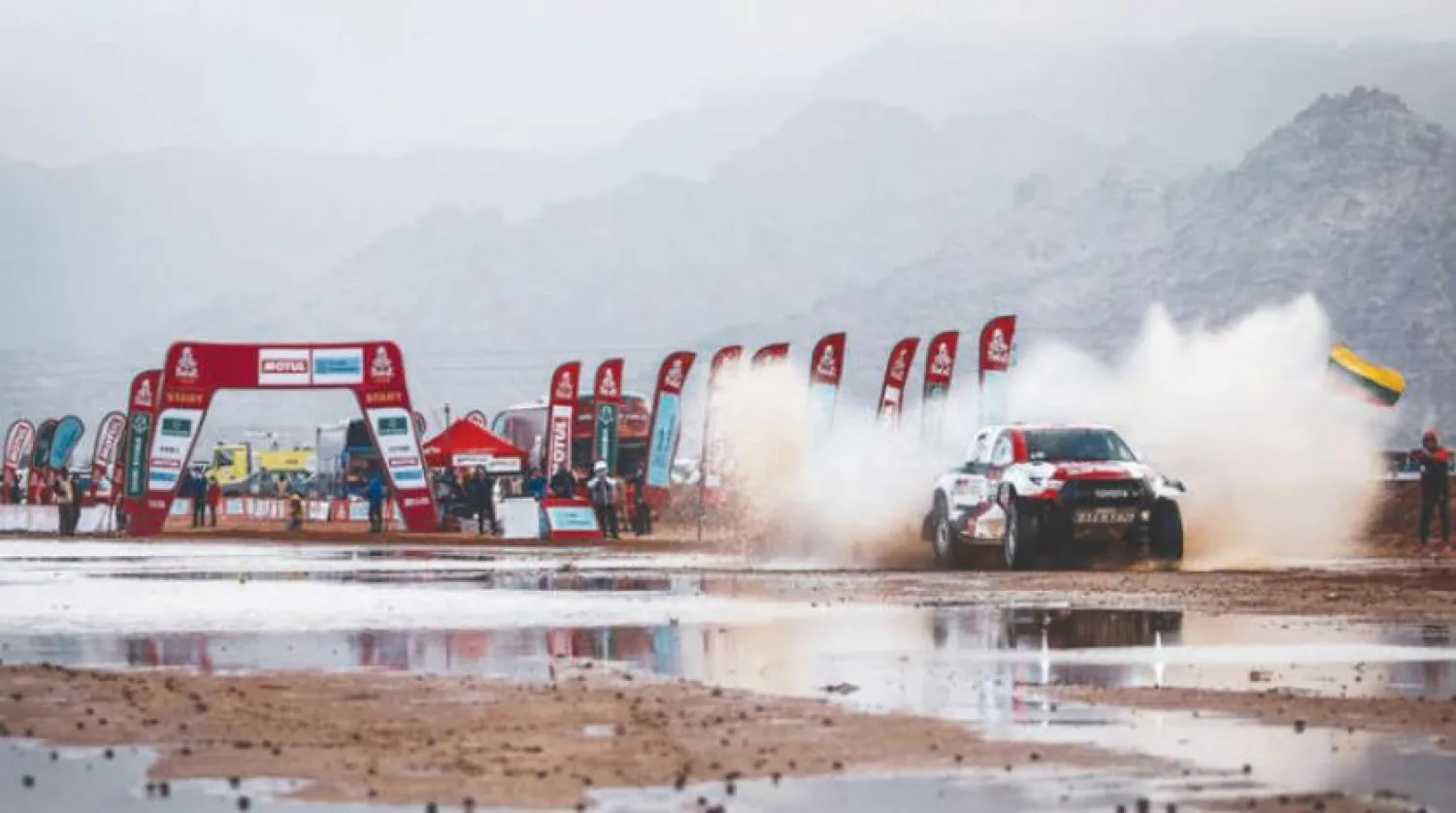 Qatari Nasser al-Attiyah won the first special of the Dakar Rally on Sunday. Asharq Al-Awsat