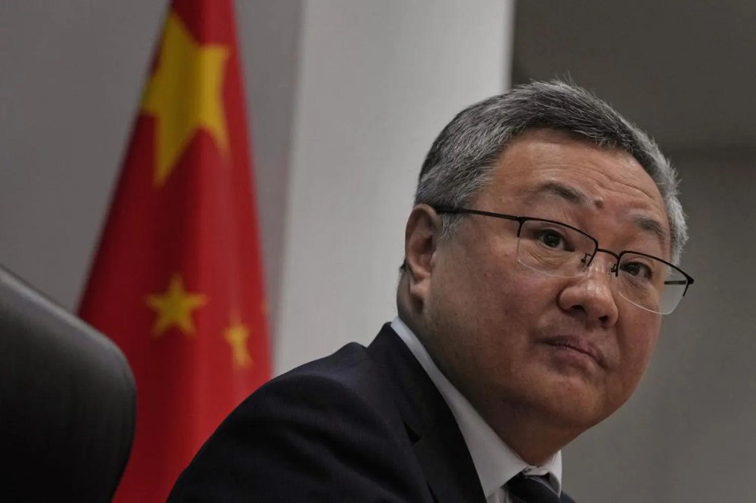 Fu Cong, the director general of the Foreign Ministry's arms control department, attends a press conference on nuclear arms control in Beijing, China, Tuesday, Jan. 4, 2022. (AP Photo/Ng Han Guan)
