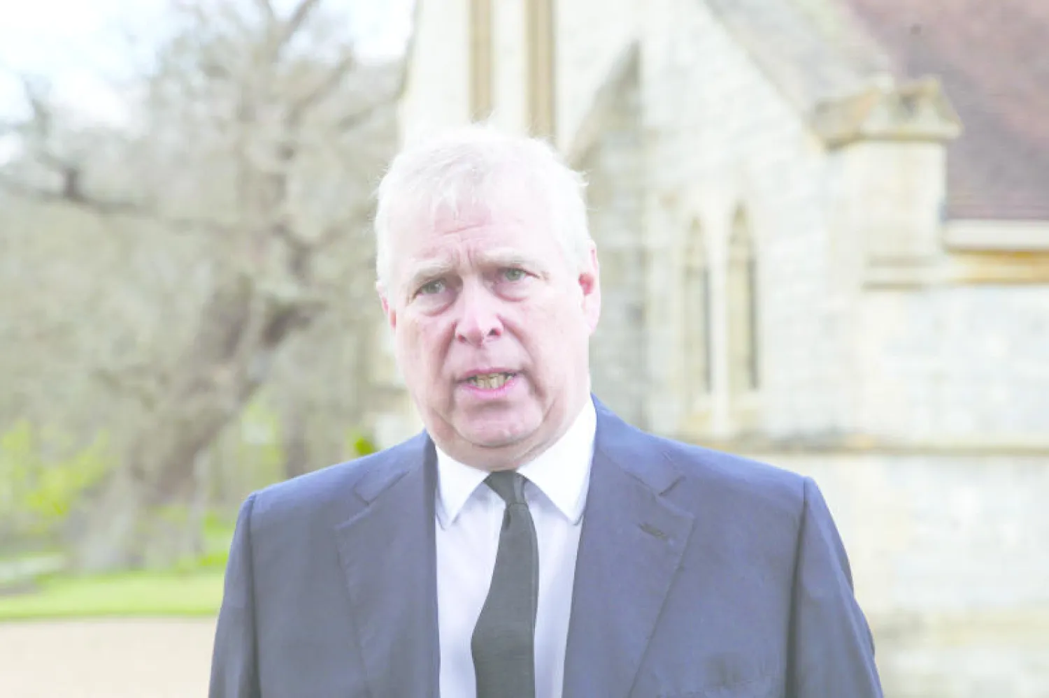 الأمير أندرو خلال مقابلة تلفزيونية في وندسور (أ.ف.ب)