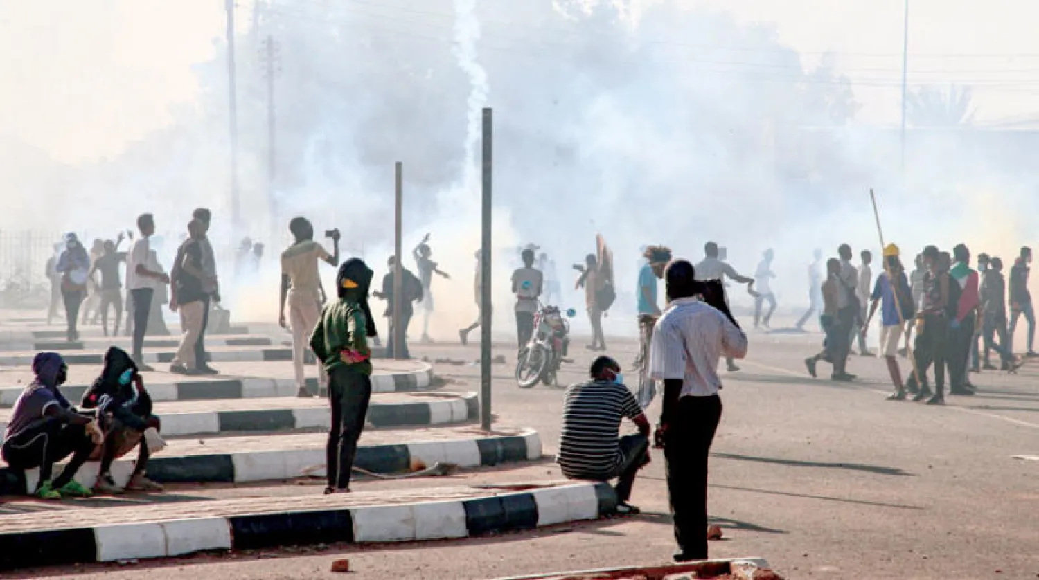 مظاهرات متوقعة اليوم (الخميس) قد تشل الحياة في العاصمة السودانية (أ.ف.ب)