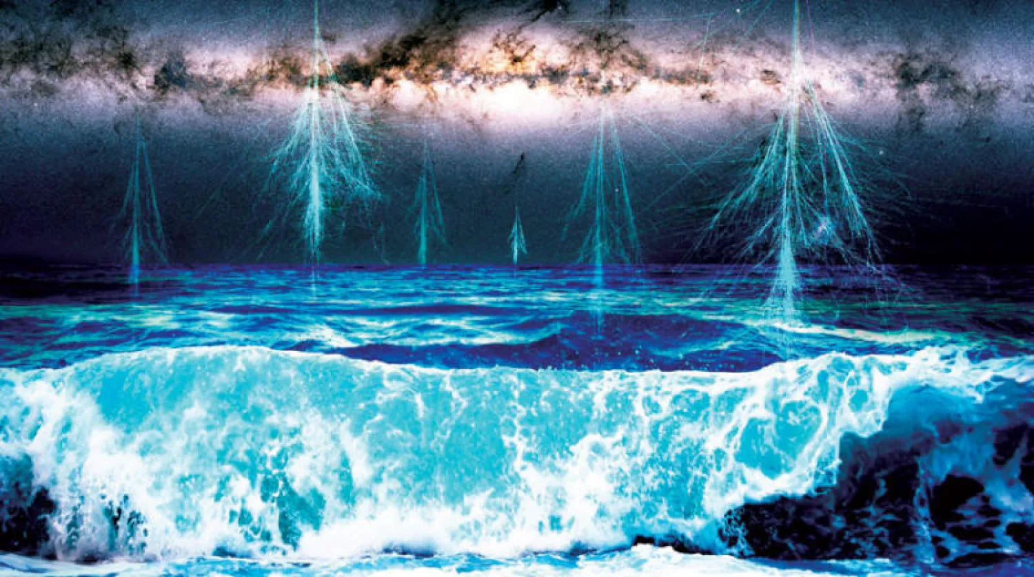 رسم توضيحي لتأثير النجوم المتفجرة  على الحياة في كوكب الأرض