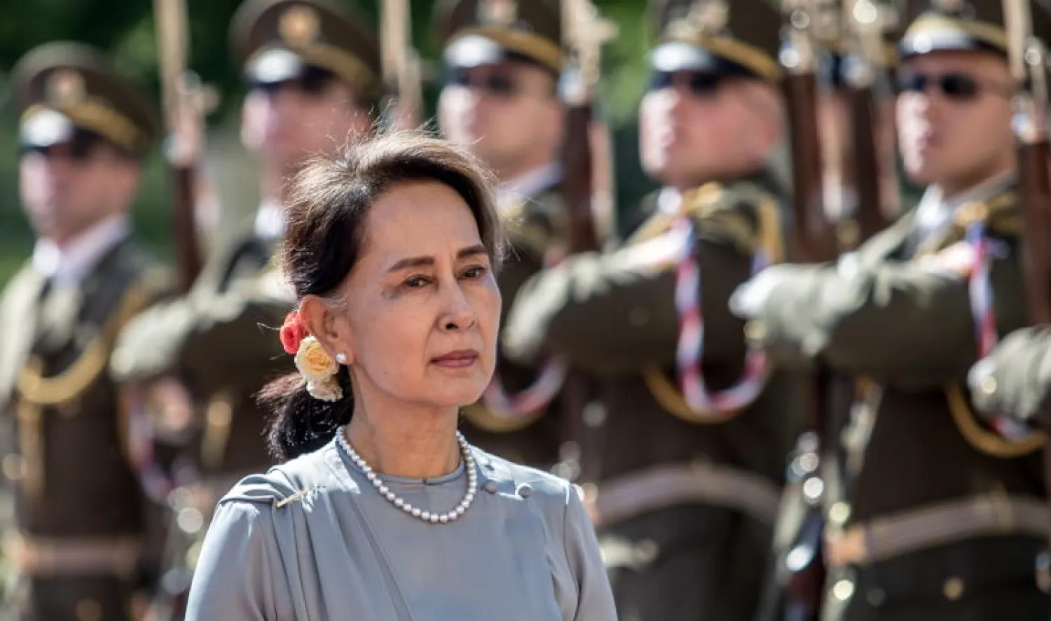 الزعيمة المدنية المعزولة أونغ سان سو تشي (إ.ب.أ)