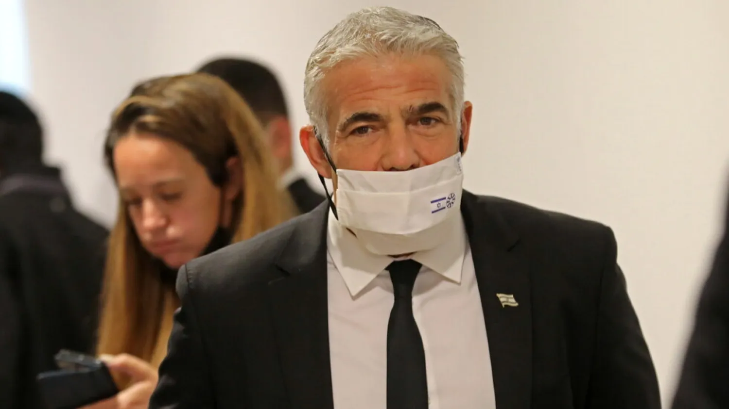 Israeli Foreign Minister Yair Lapid after a government meeting in Jerusalem. (EPA file photo) 