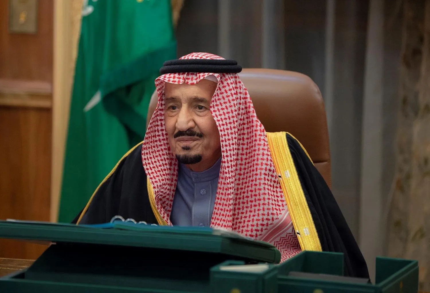 King Salman chairs a cabinet meeting on Tuesday. (SPA)