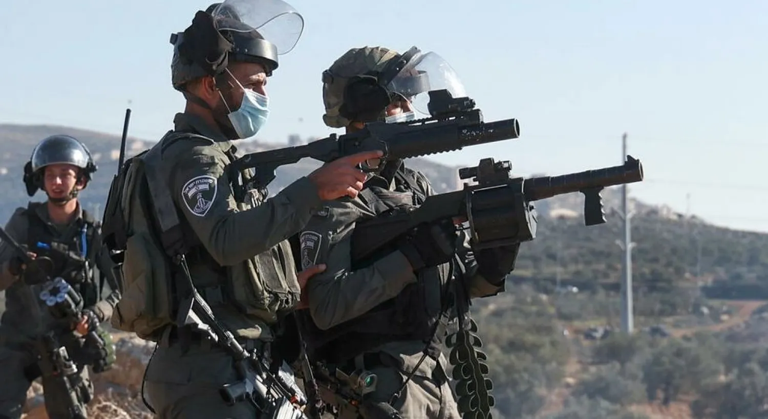 Israeli forces fire tear gas amid clashes with Palestinian protesters following a demonstration against settlements in the village of Beita in the occupied West Bank, on January 7, 2022 JAAFAR ASHTIYEH AFP/File
