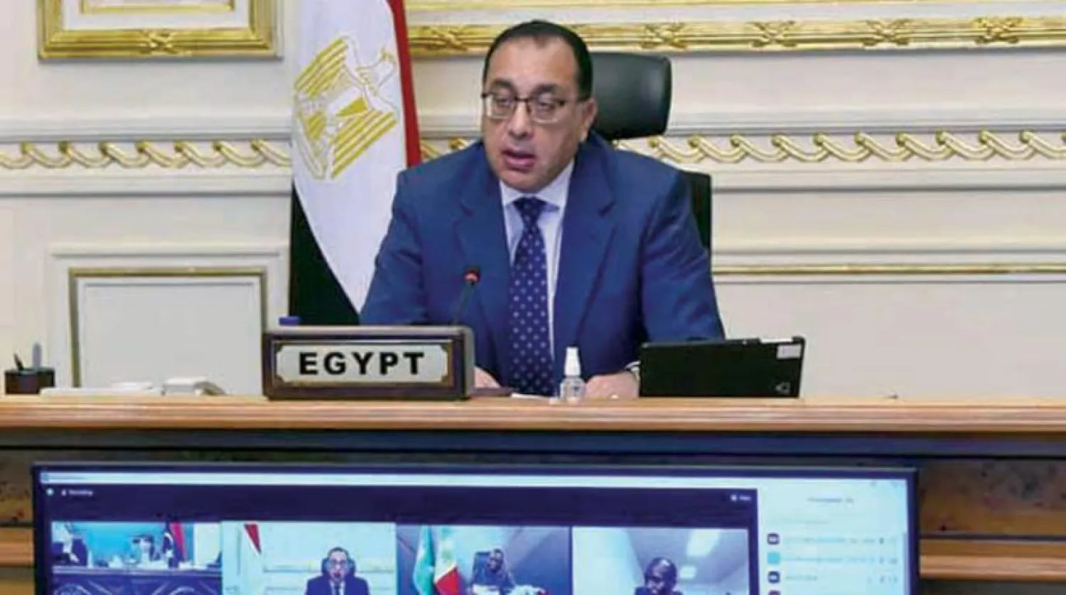 Egyptian Prime Minister Moustafa Mabdouli delivering the speech on behalf of President Sisi (Egyptian Cabinet)
