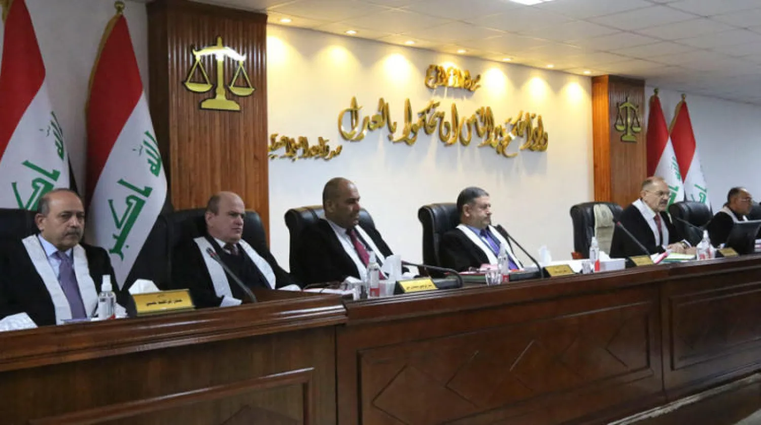 المحكمة الاتحادية خلال جلستها أمس (أ.ف.ب)