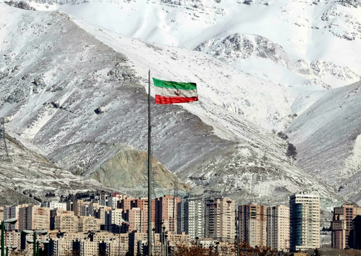 Iran's capital Tehran seen on January 18, amid a cold snap in the country. (AFP)