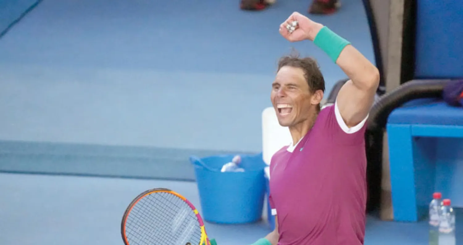 نادال تغلب على الآلام وحجز بطاقة نصف النهائي (أ.ب)