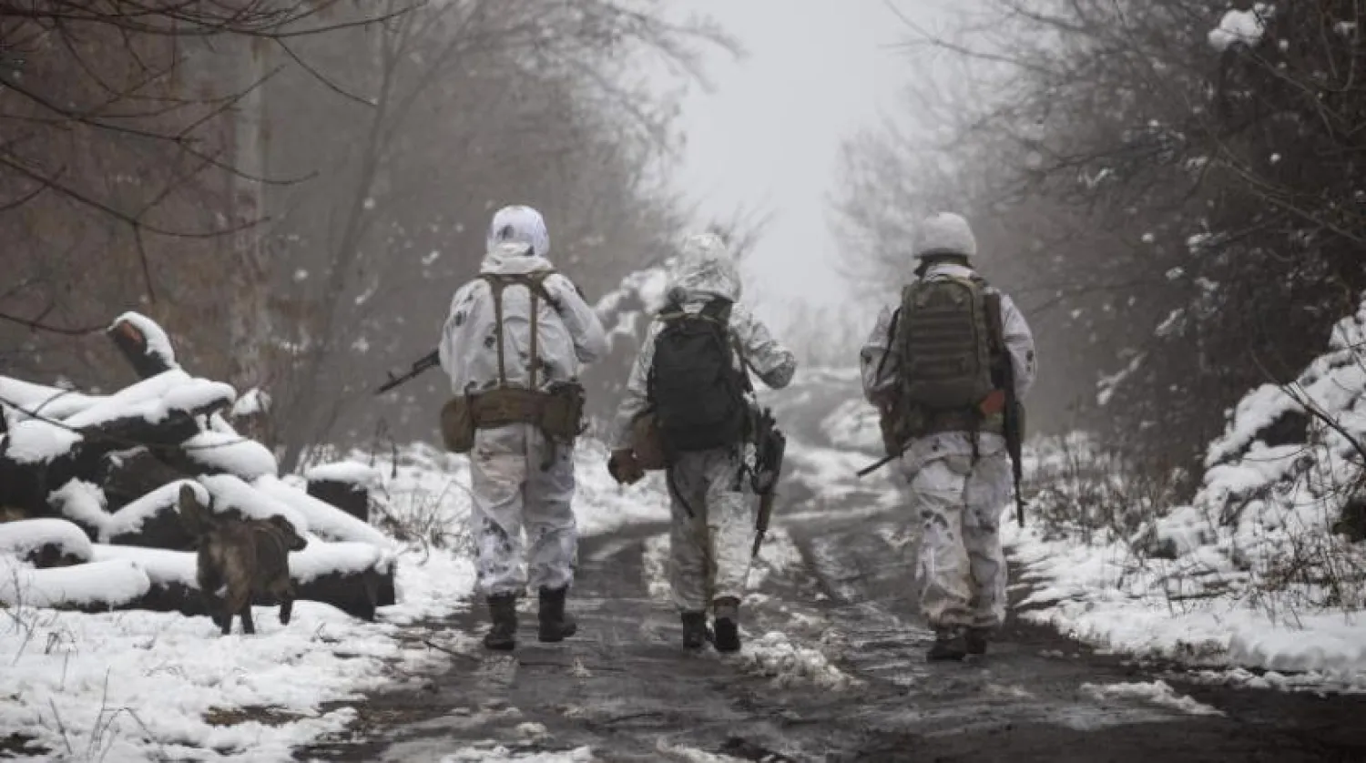 Donetsk bölgesindeki Ukrayna askerleri. (AP)
