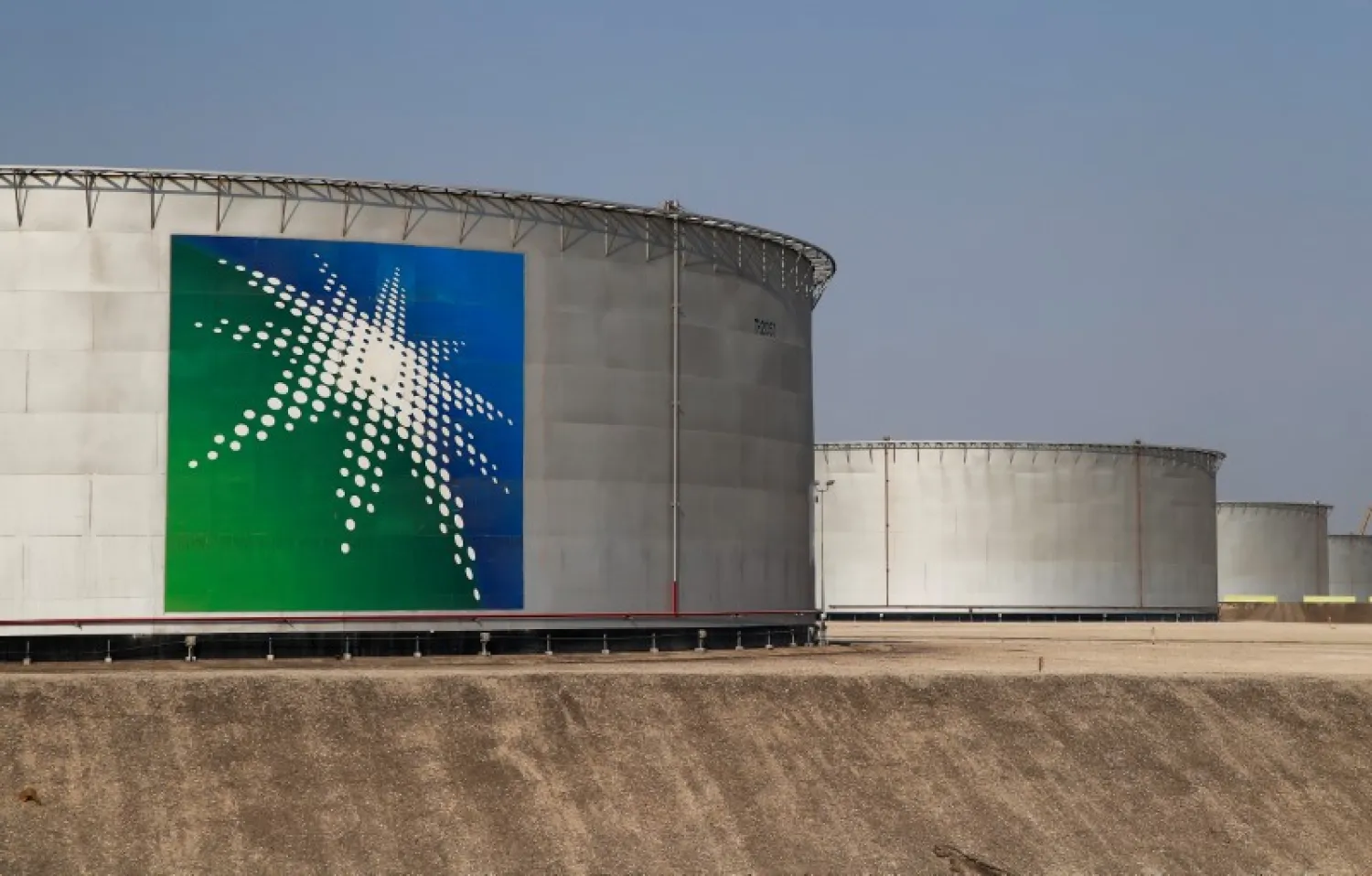 A view shows branded oil tanks at Saudi Aramco oil facility in Abqaiq, Saudi Arabia (File photo: Reuters)

