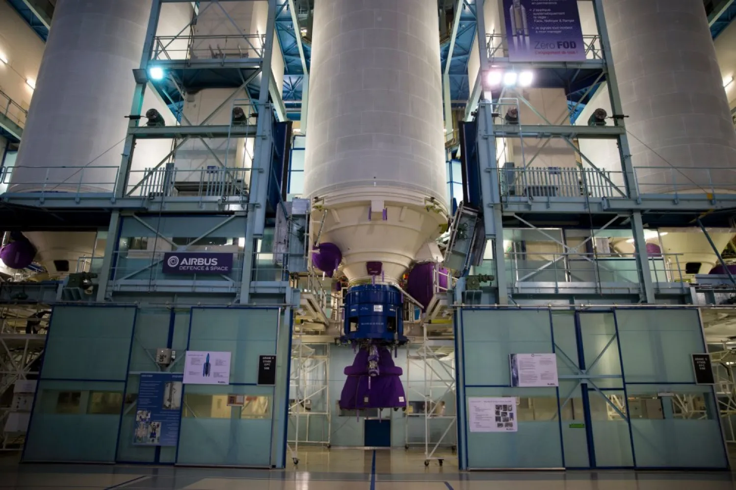 Ariane 5 rocket engines. Photographer: Kenzo Tribouillard/AFP/Getty Images
