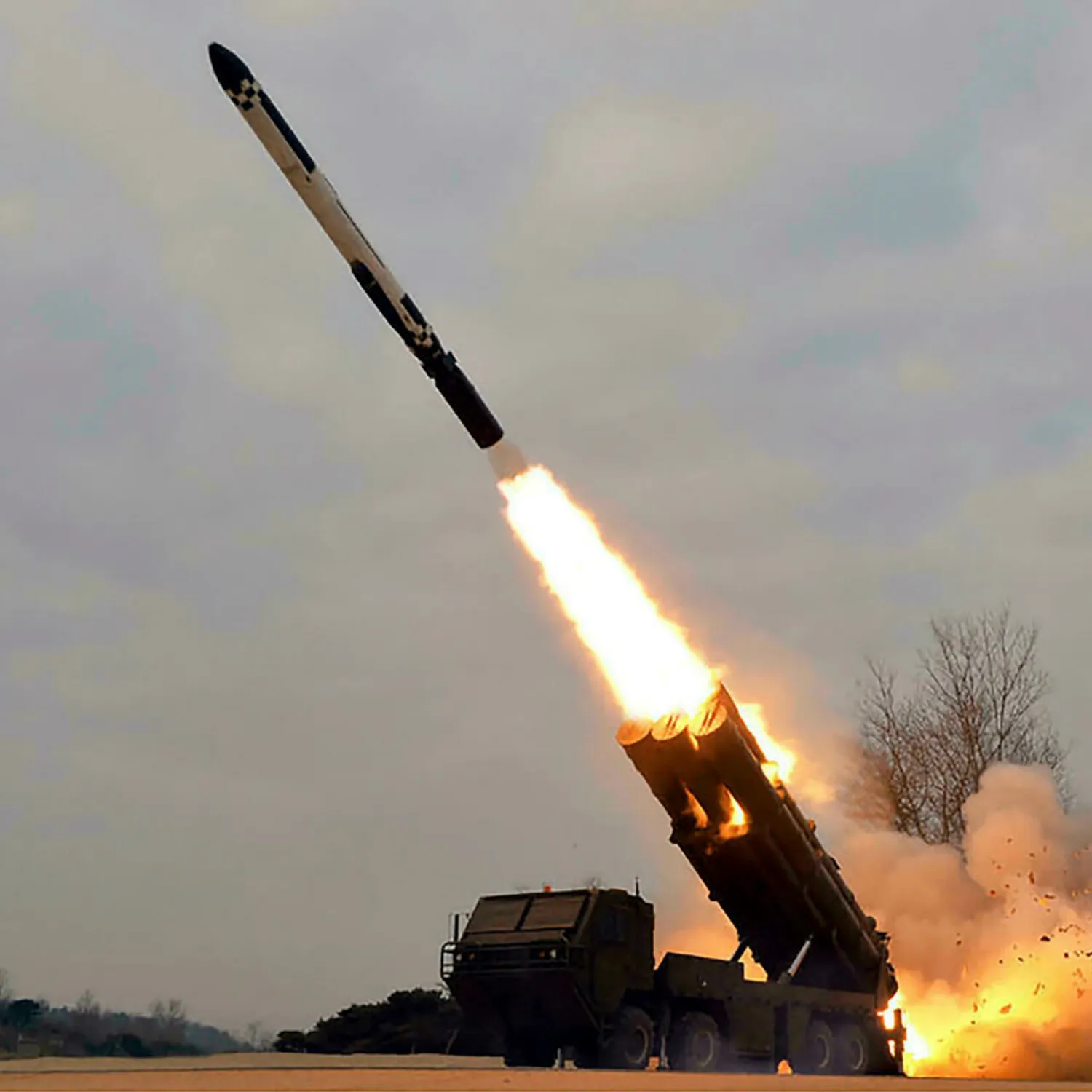 North Korea has conducted six weapons tests in January, including hypersonic missiles, one of the most intense barrages in a calendar month on record STR KCNA VIA KNS/AFP
