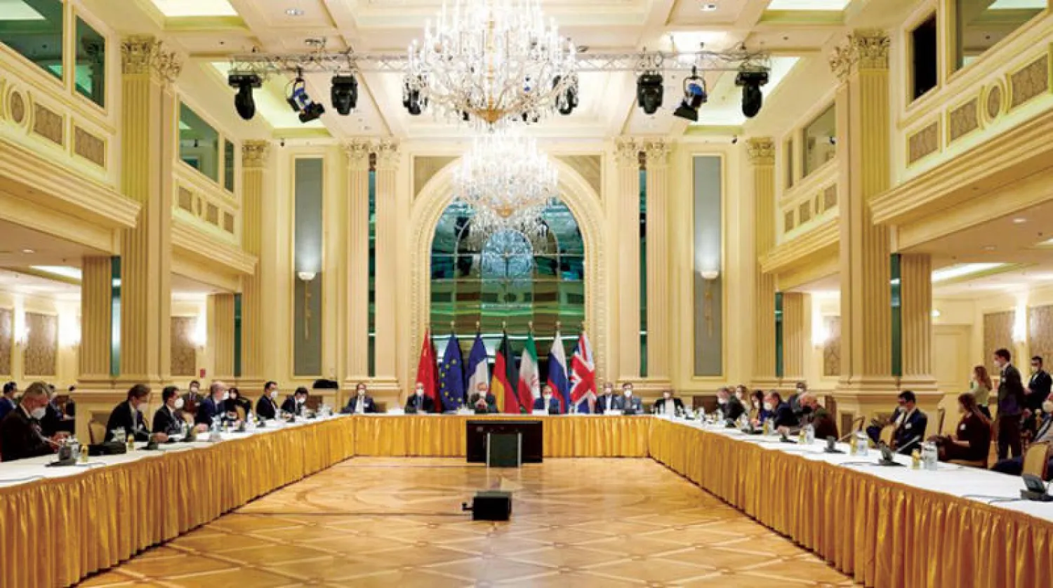 جانب من محادثات سابقة في فيينا حول البرنامج النووي الإيراني (رويترز)