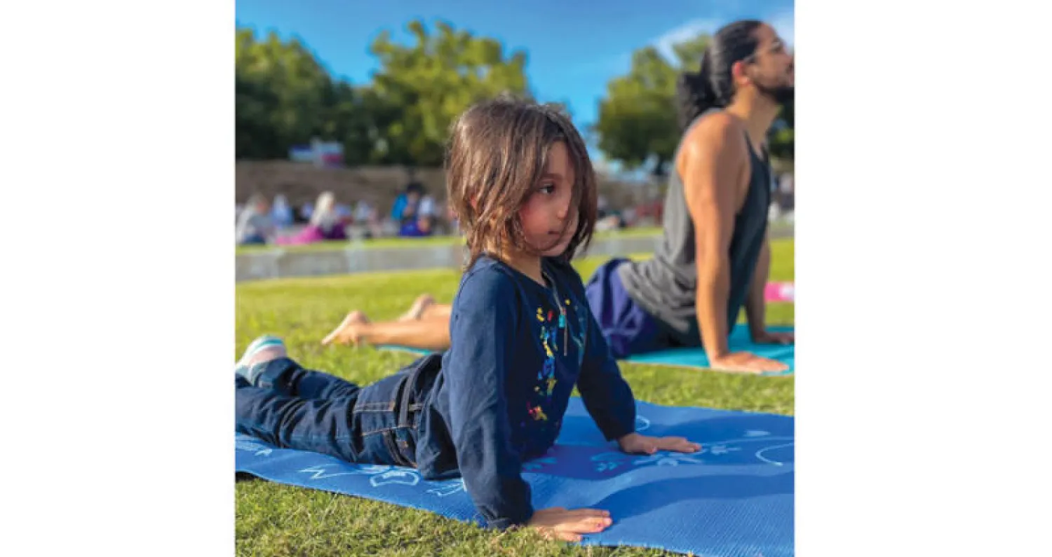 قدم المهرجان جلسات يوغا لجميع الأعمار والفئات والمهارات