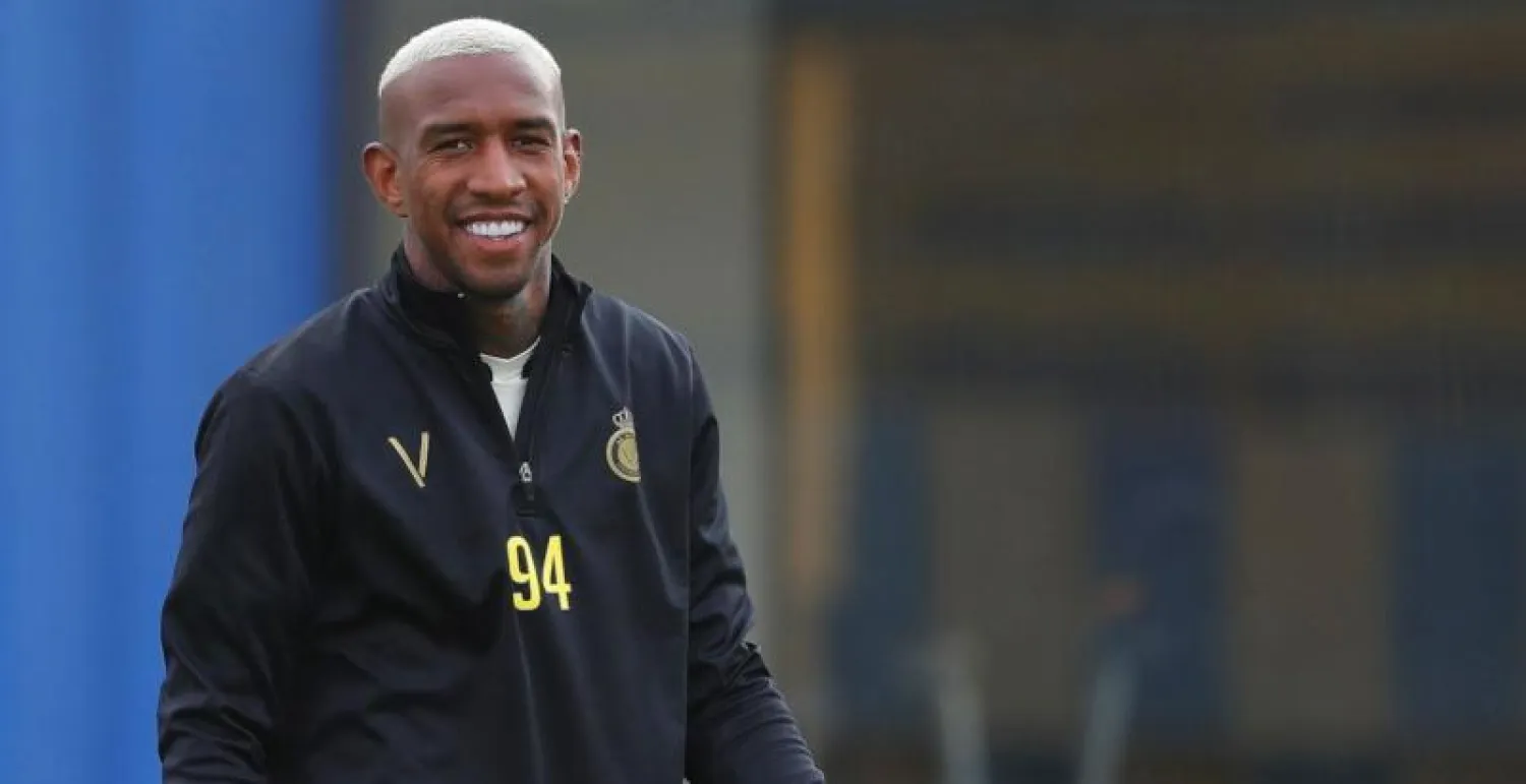 تاليسكا خلال مشاركته في تدريبات النصر (المركز الإعلامي بالنادي)