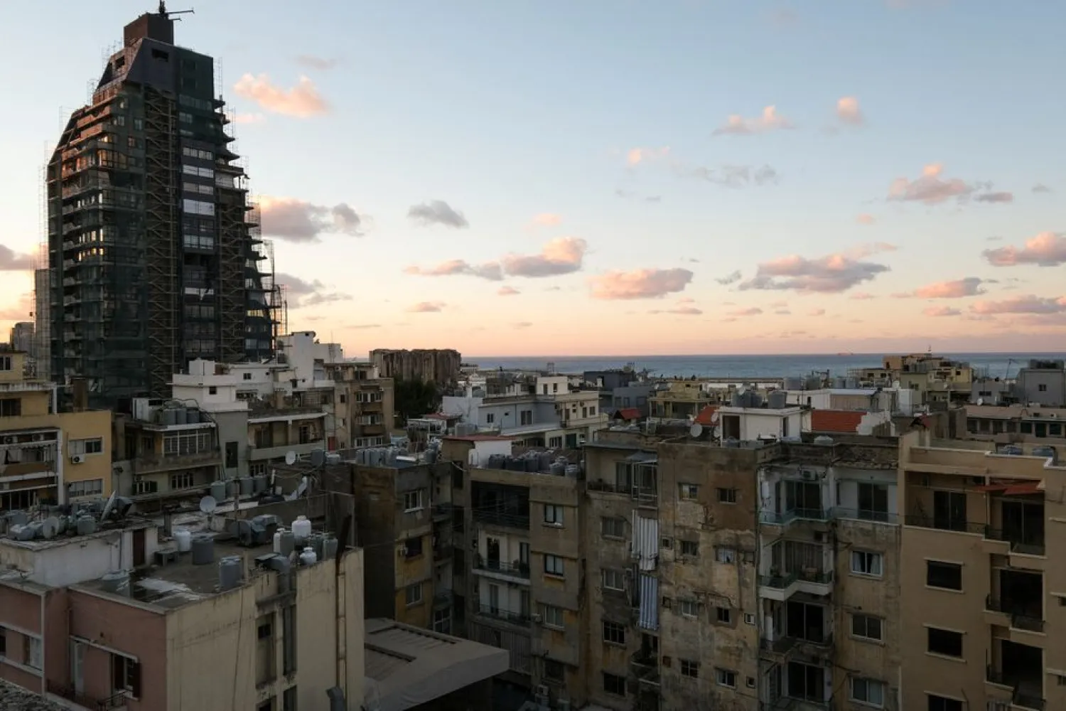 A general view shows residential buildings in Beirut, Lebanon January 20, 2022. REUTERS/Emilie Madi

