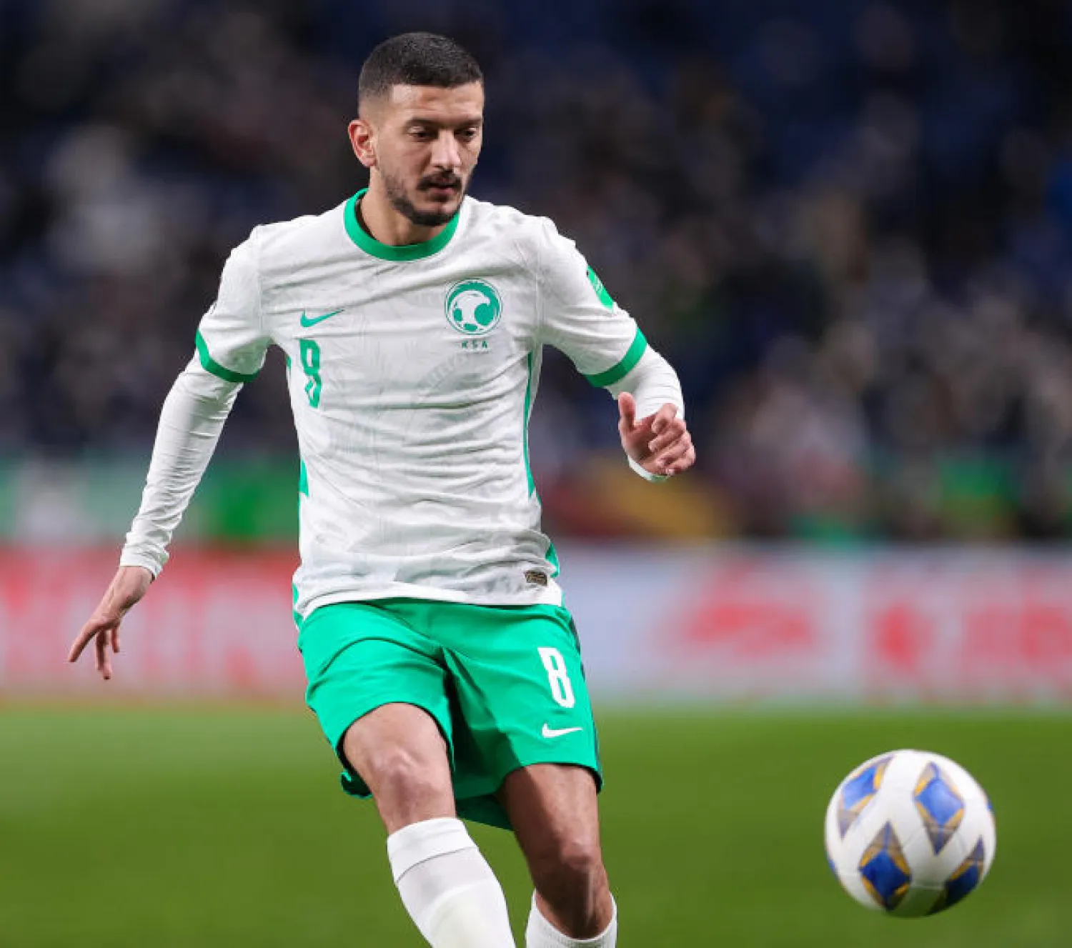 المالكي خلال مباراة اليابان (الشرق الأوسط)