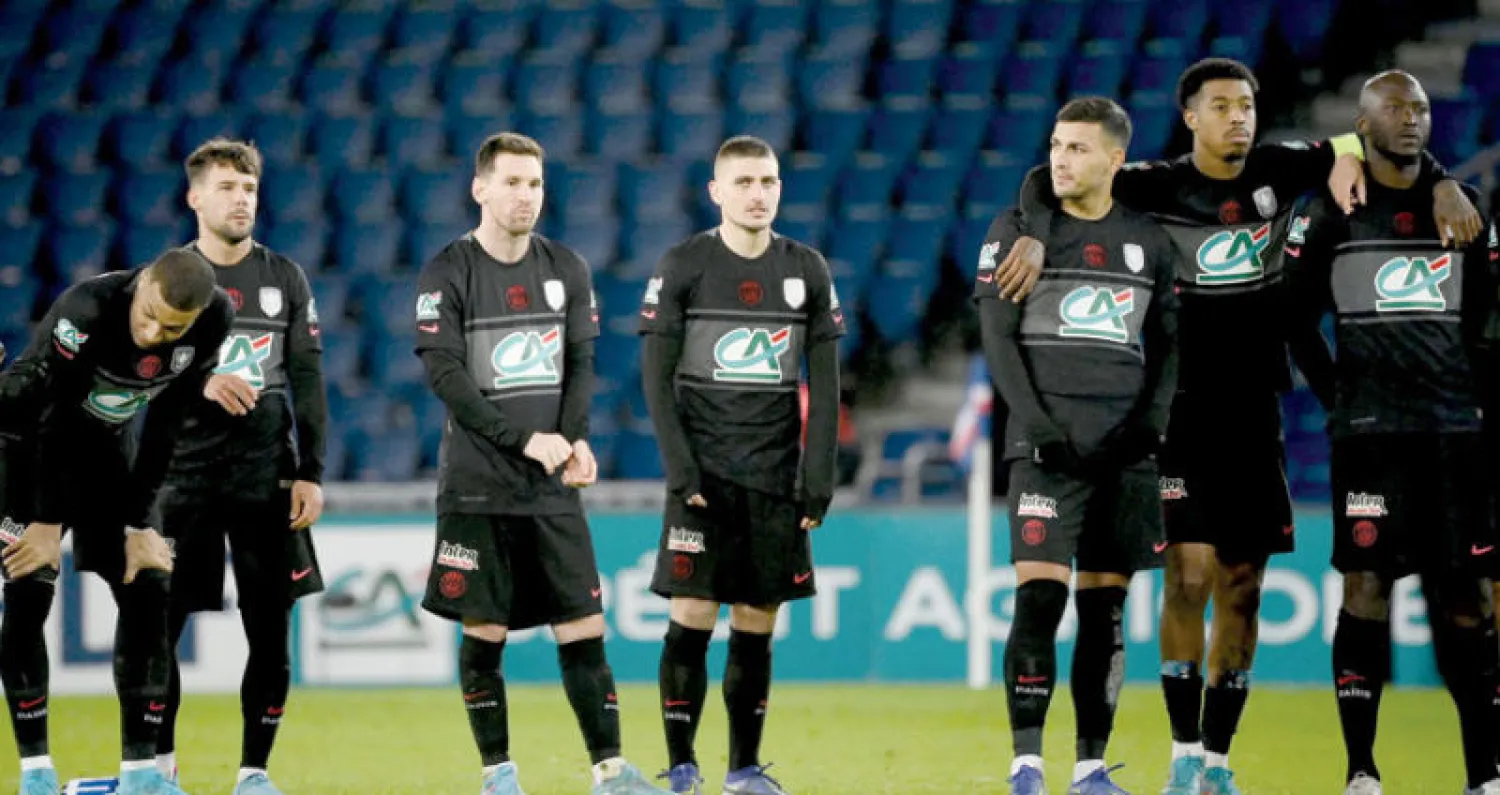 سان جيرمان والخسارة أمام نيس في مسابقة الكأس (أ.ف.ب)