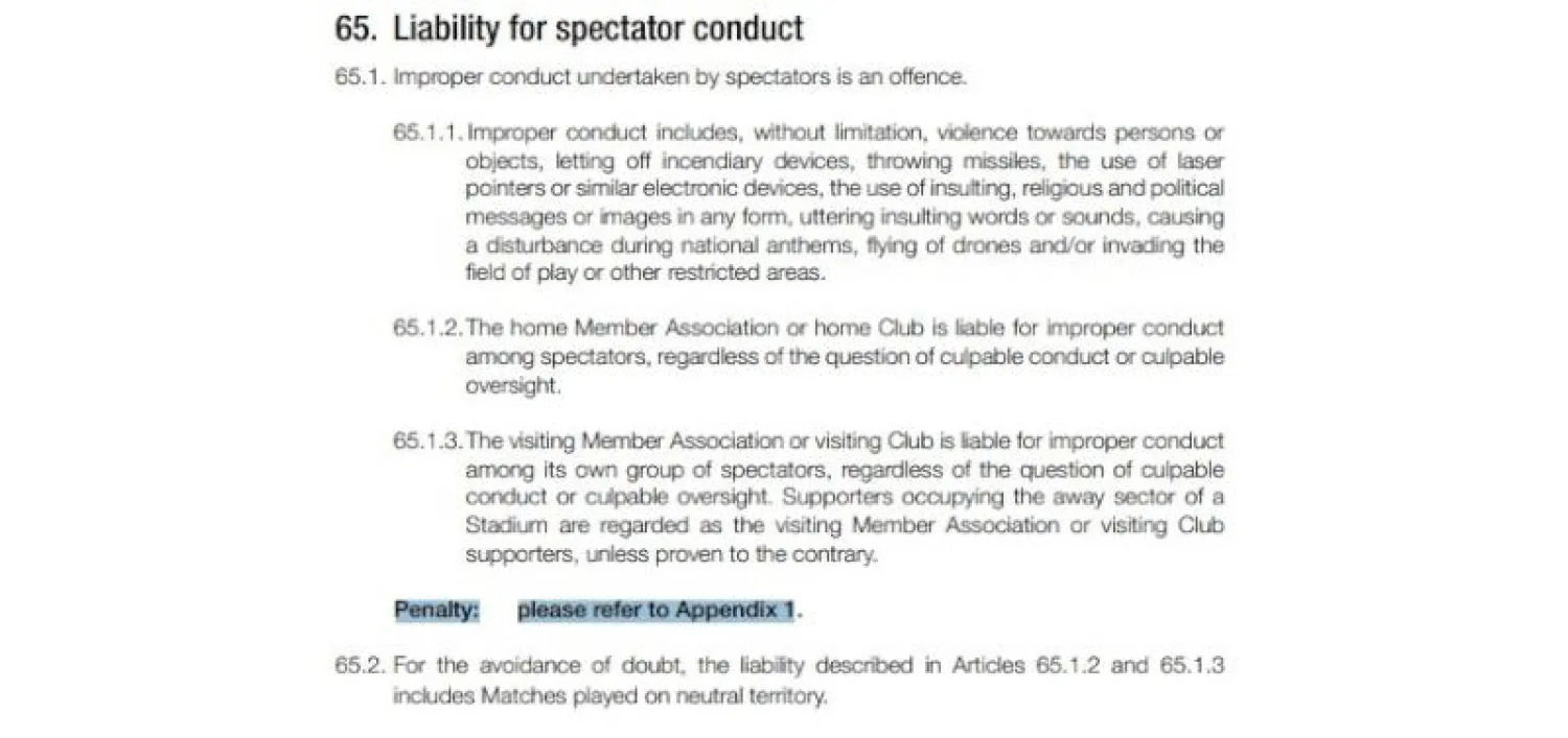 صورة ضوئية للائحة الانضباط الآسيوية (الشرق الأوسط)