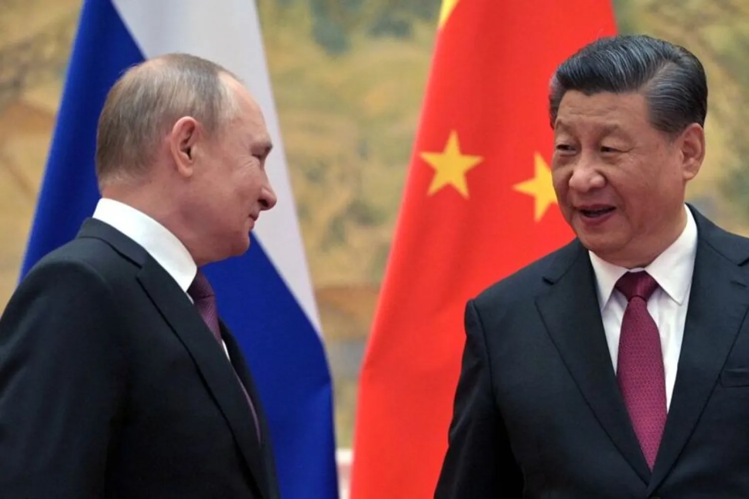 Russian President Vladimir Putin attends a meeting with Chinese President Xi Jinping in Beijing, China February 4, 2022. (Reuters(