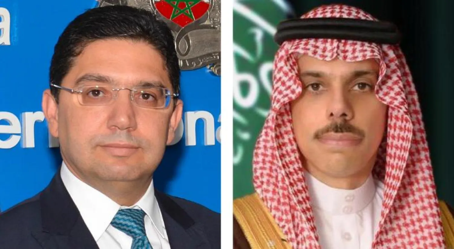 الأمير فيصل بن فرحان ونظيره المغربي ناصر بوريطه (الخارجية السعودية)