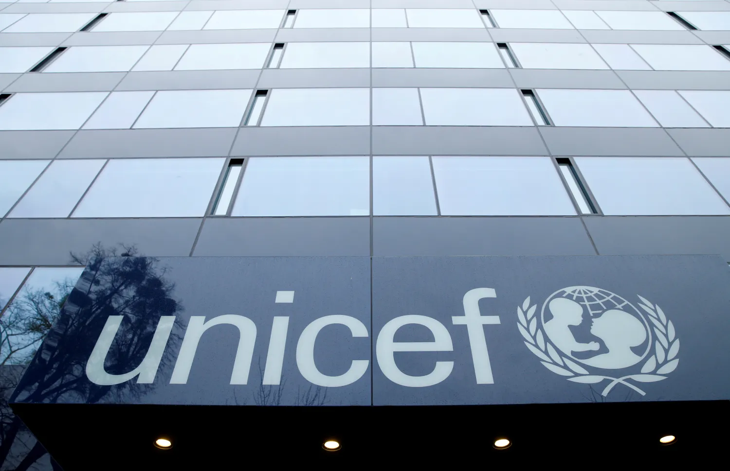 A UNICEF logo. Reuters