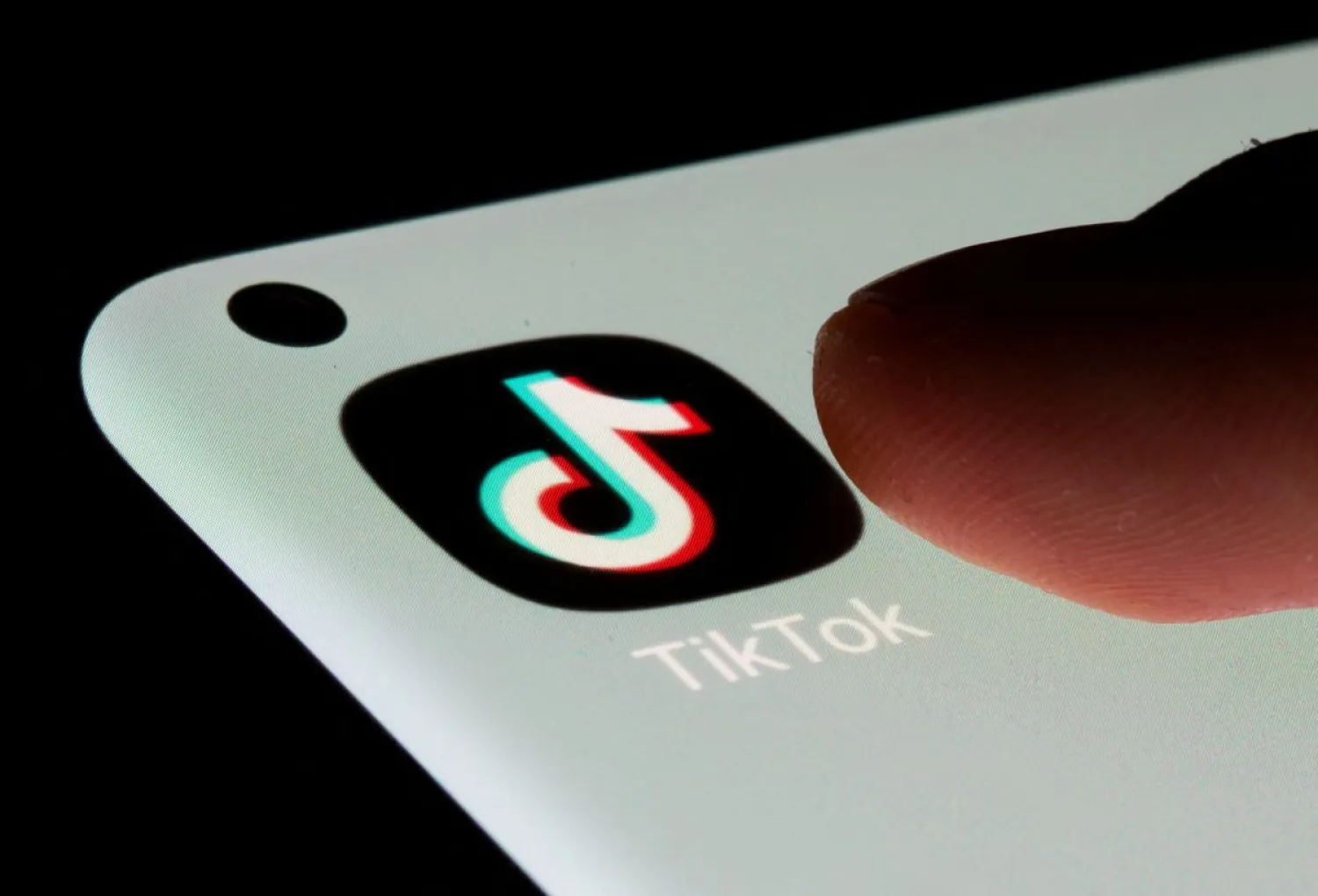 The TikTok app is seen on a smartphone in this illustration taken, July 13, 2021. (Reuters)