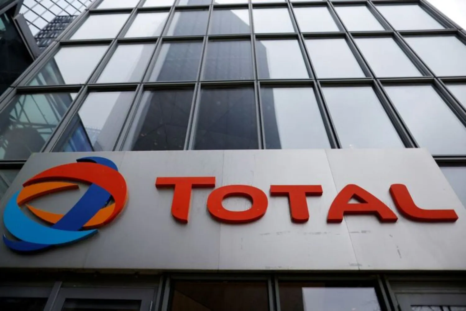 The logo of French oil and gas company Total is seen at La Defense business district in Courbevoie near Paris, France, February 8, 2021. REUTERS/Sarah MeyssonnierREUTERS

