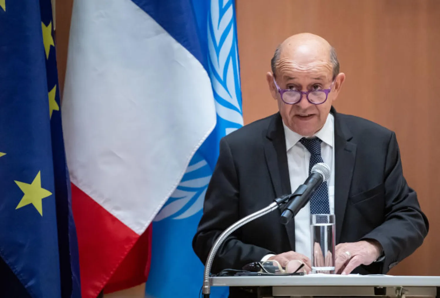 وزير الخارجية الفرنسي جان إيف لودريان (د.ب.أ)