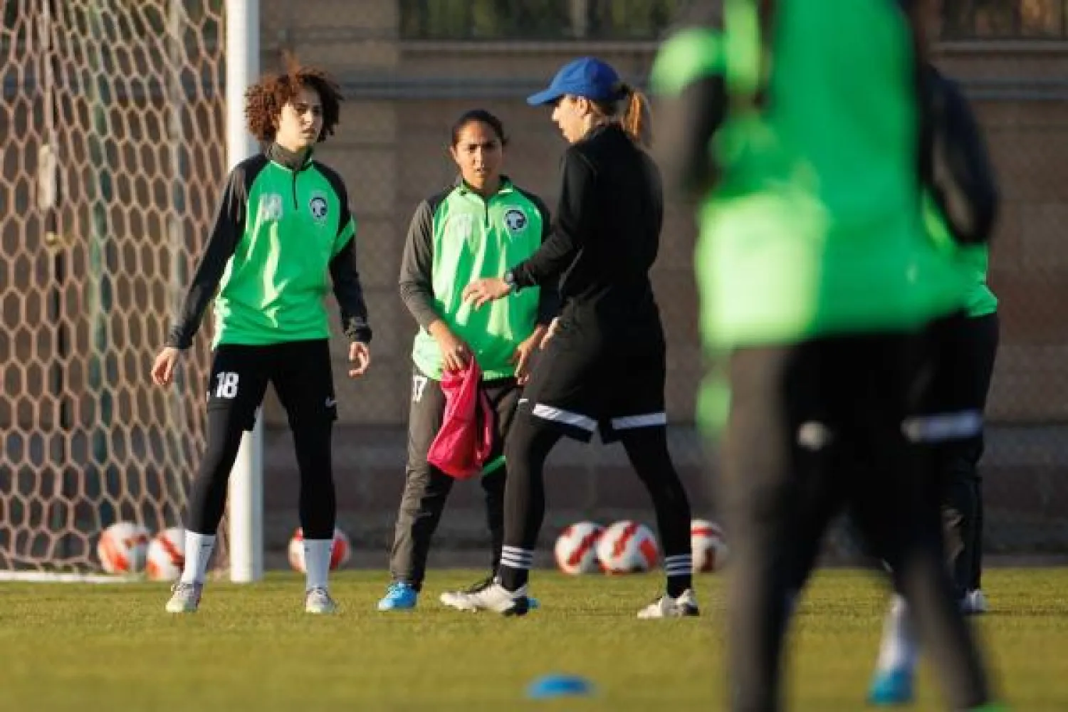من تدريبات منتخب السعودية للسيدات (الشرق الأوسط)
