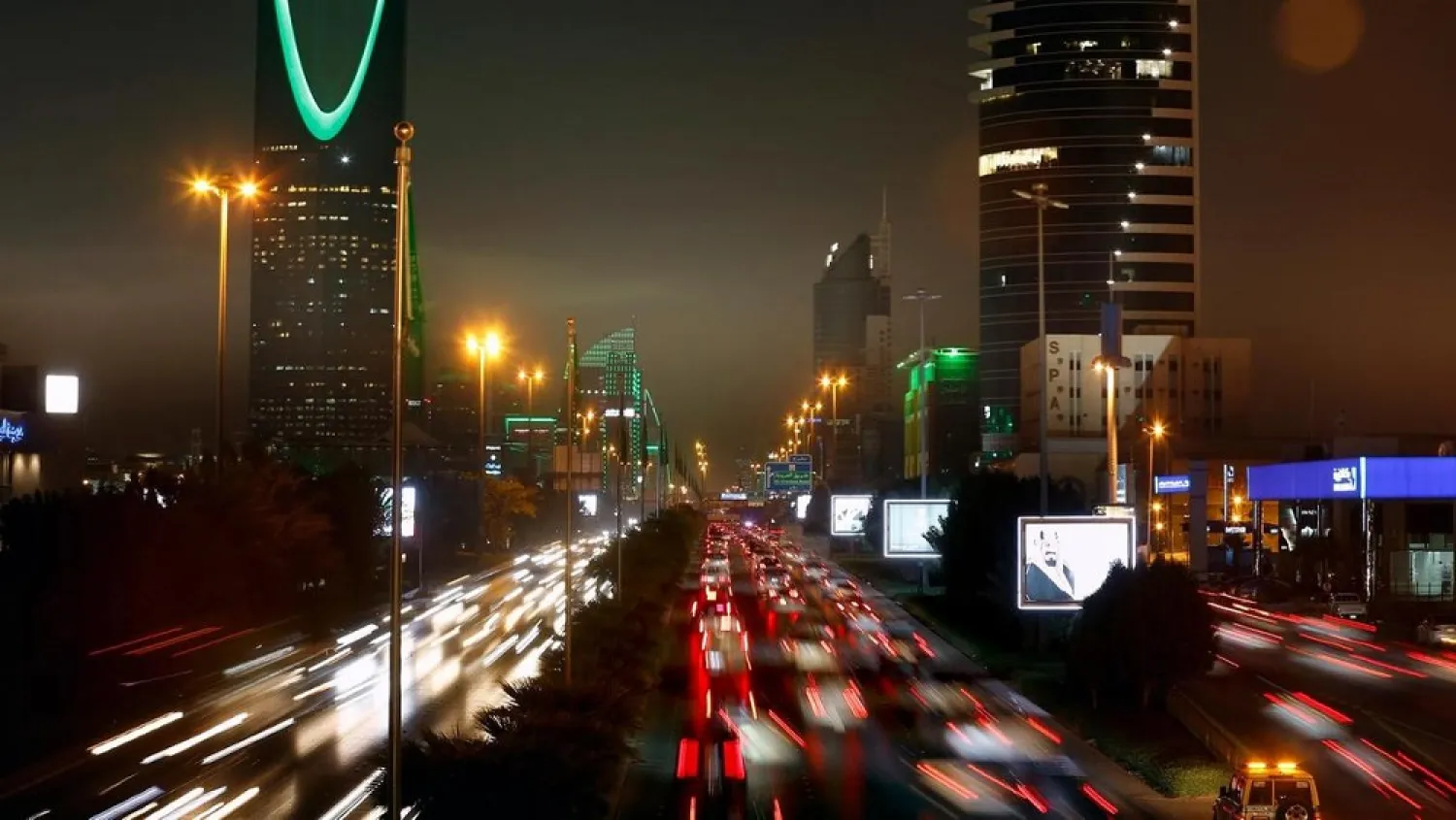 A night view of Riyadh, Saudi Arabia. (AP)