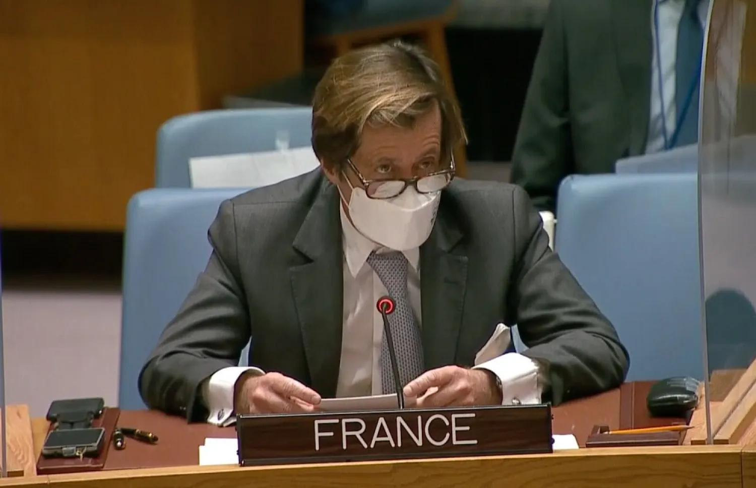 Permanent Representative of France to the United Nations, Nicolas de Riviere. (Twitter)