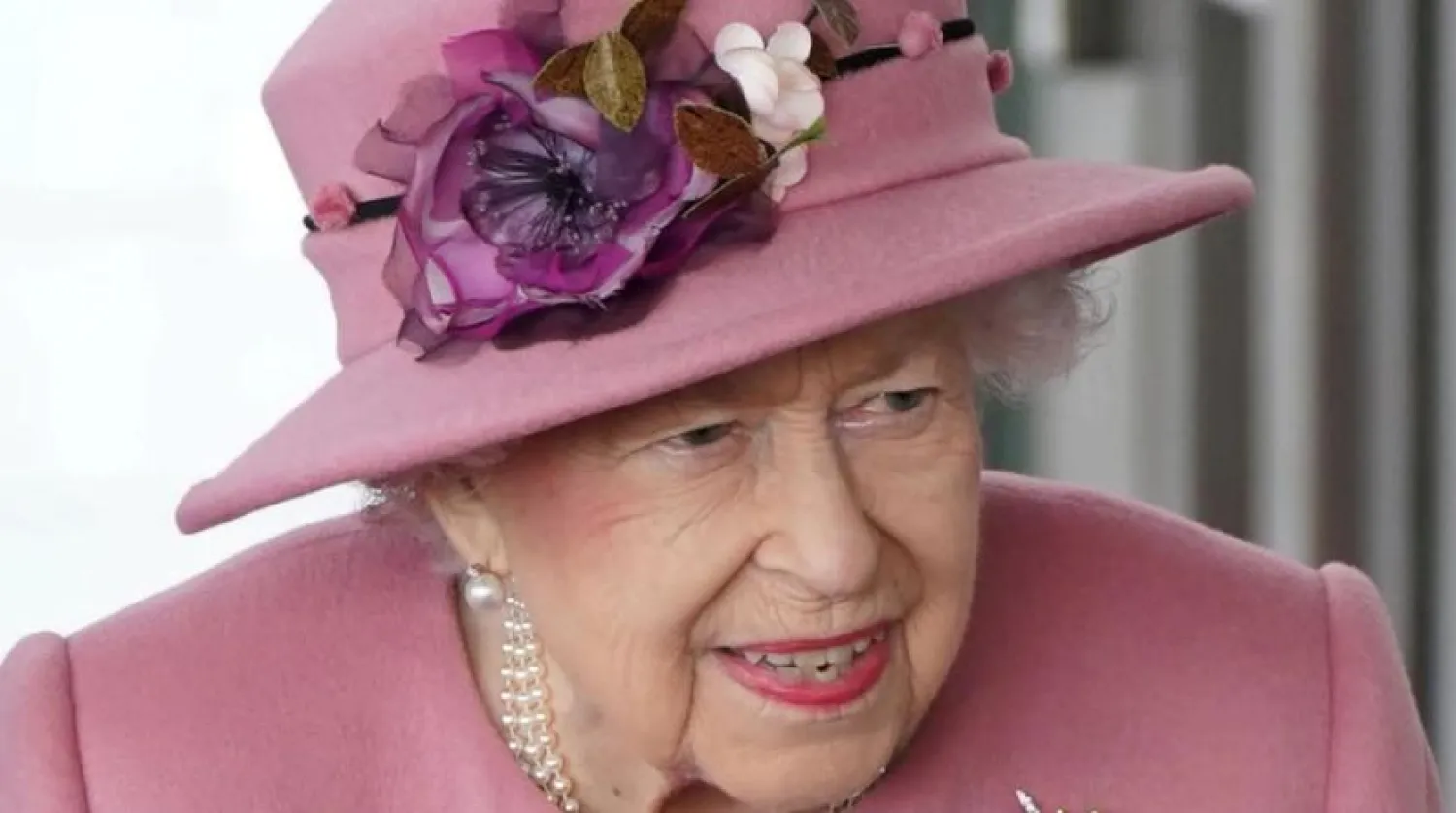 Britain's Queen Elizabeth attends the opening ceremony of the sixth session of the Senedd in Cardiff, Britain October 14, 2021. Jacob King/Pool via REUTERS
