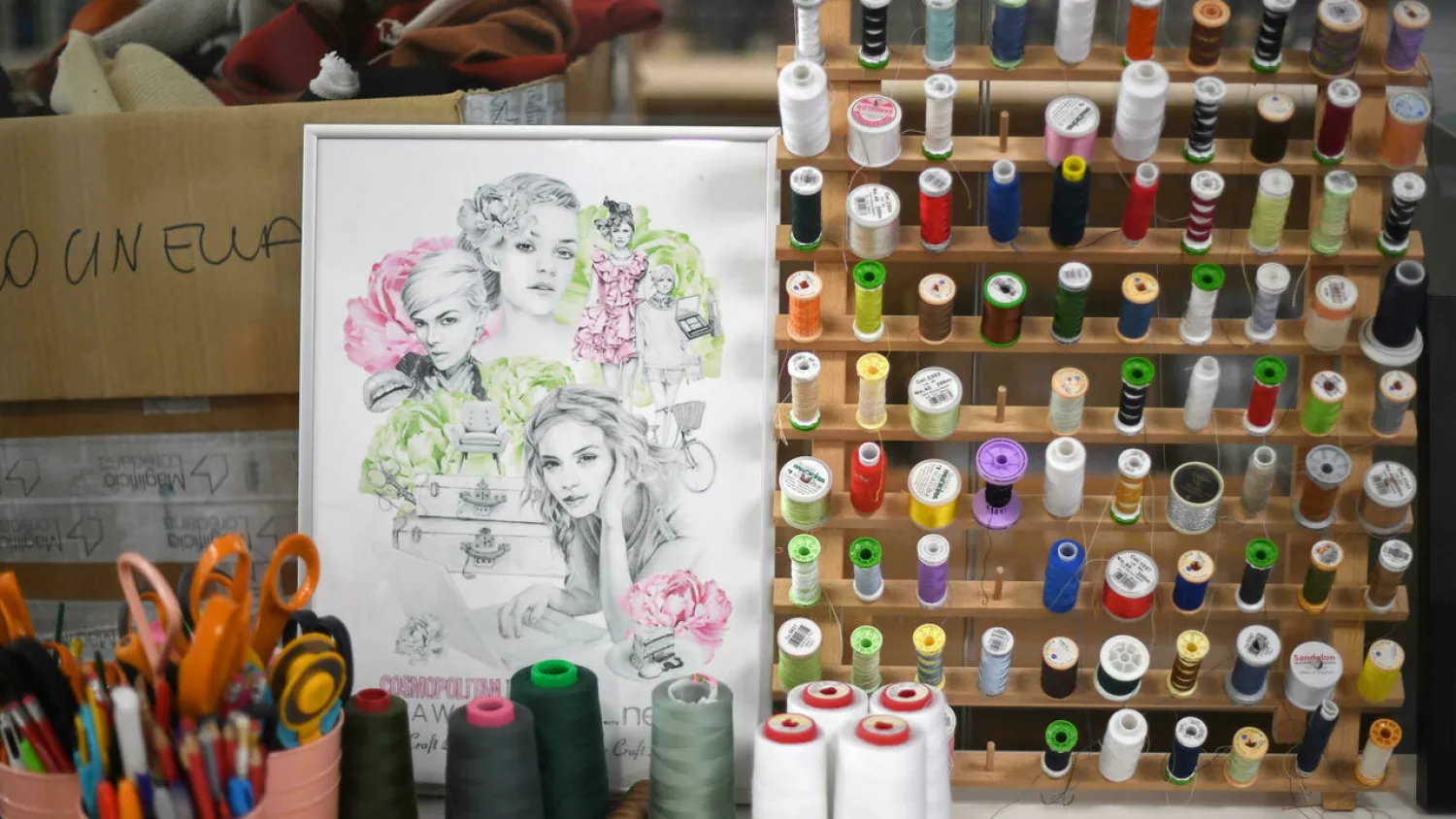 Sew-it-yourself enthusiasts have grown increasingly disillusioned with the retail clothing industry, viewing it as too destructive. Daniel LEAL AFP
