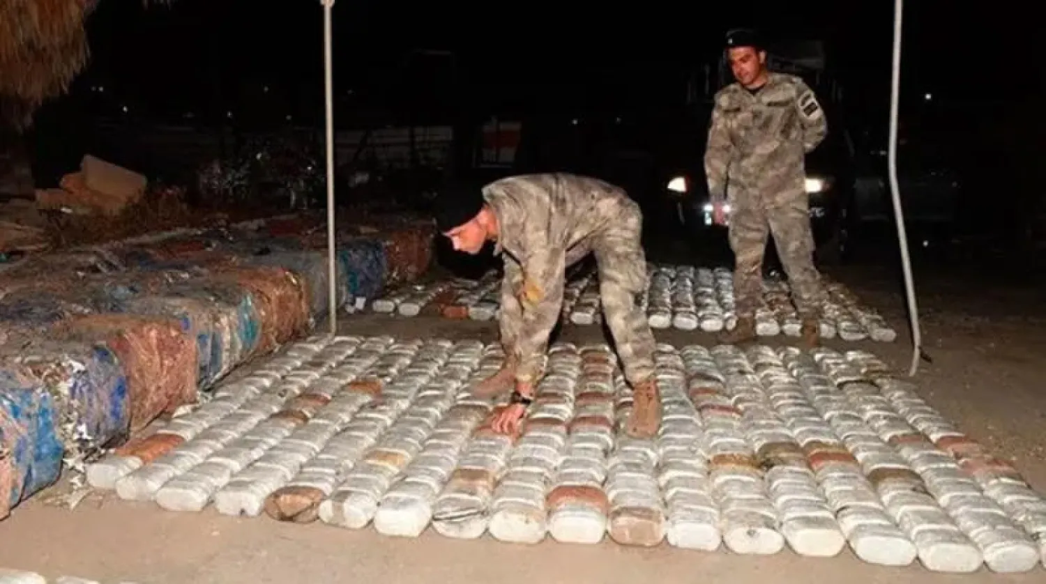 صورة ارشيفية لشحنة مخدرات تم ضبطها في لبنان