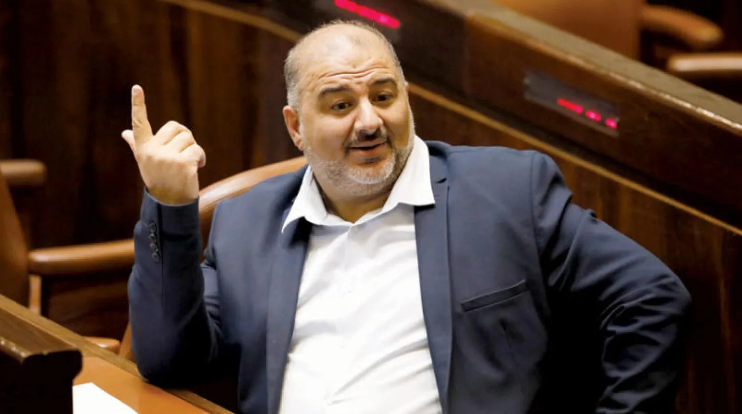 منصور عباس رئيس القائمة الموحدة للحركة الإسلامية في الكنيست (أ.ب)