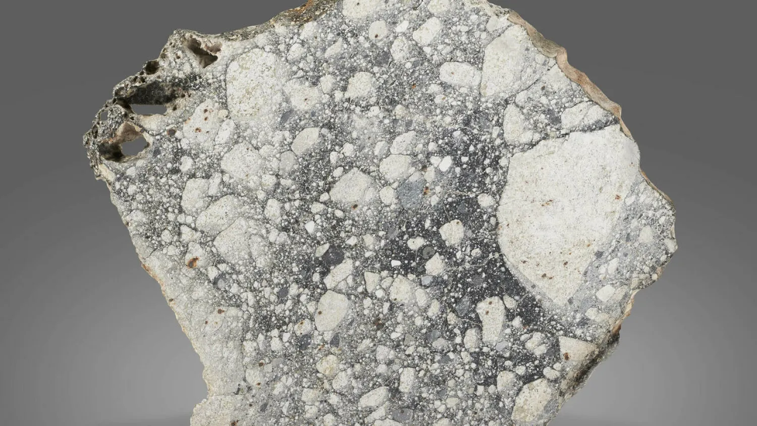 A piece of the Moon that Christie's sold at auction. CHRISTIE'S AUCTION HOUSE/AFP
