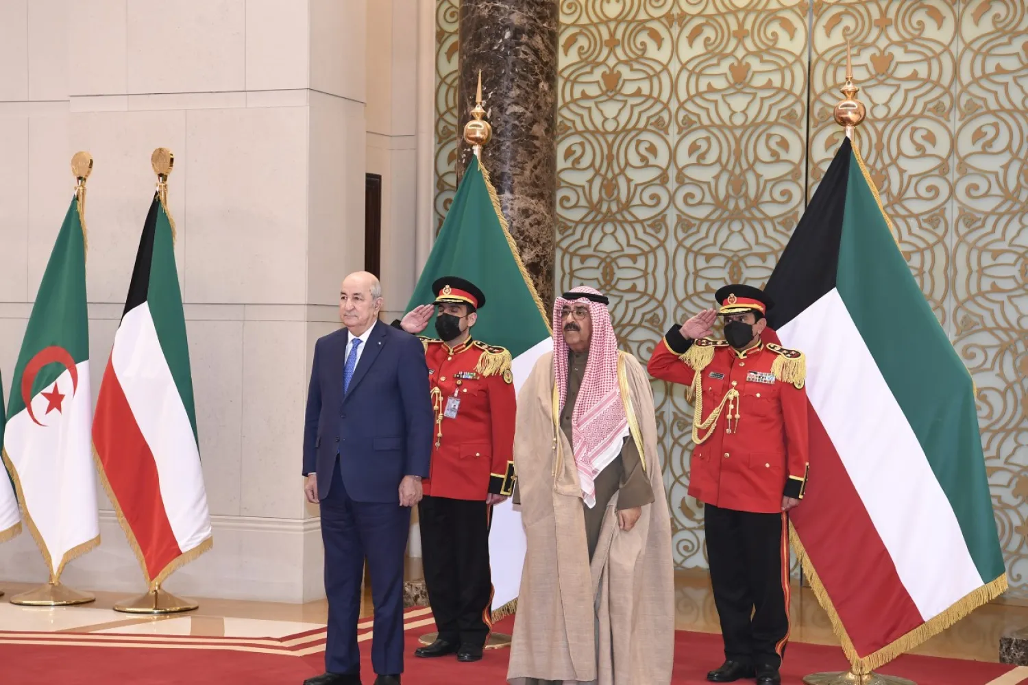Kuwait’s Crown Prince and the Algerian President (KUNA)