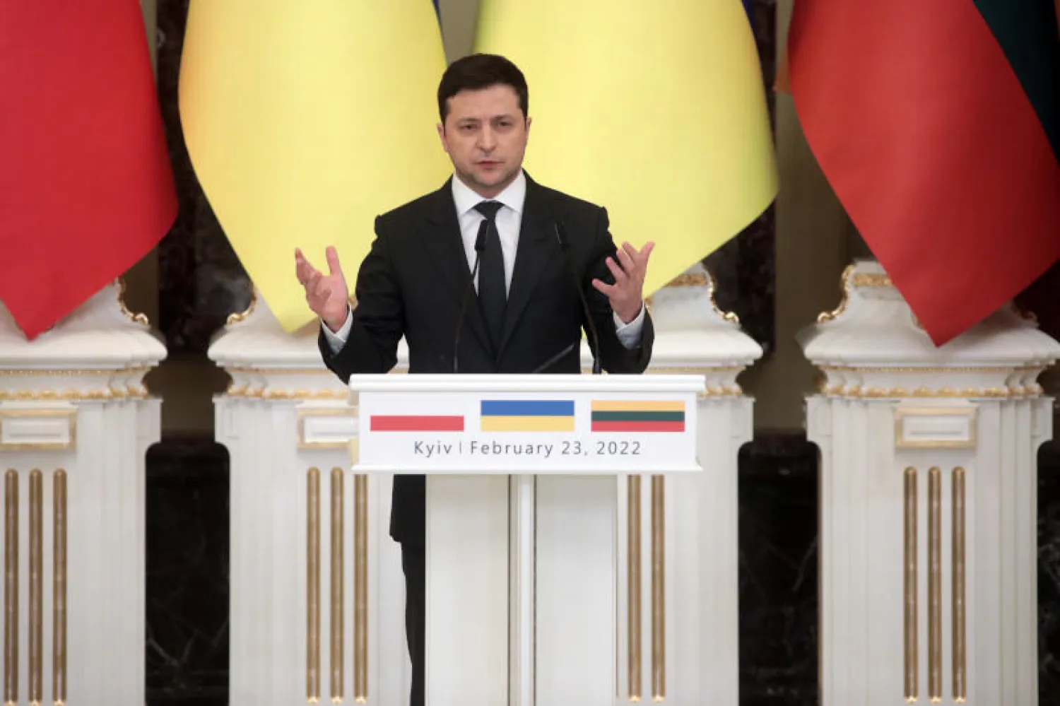 الرئيس الأوكراني فولوديمير زيلينسكي (د.ب.أ)