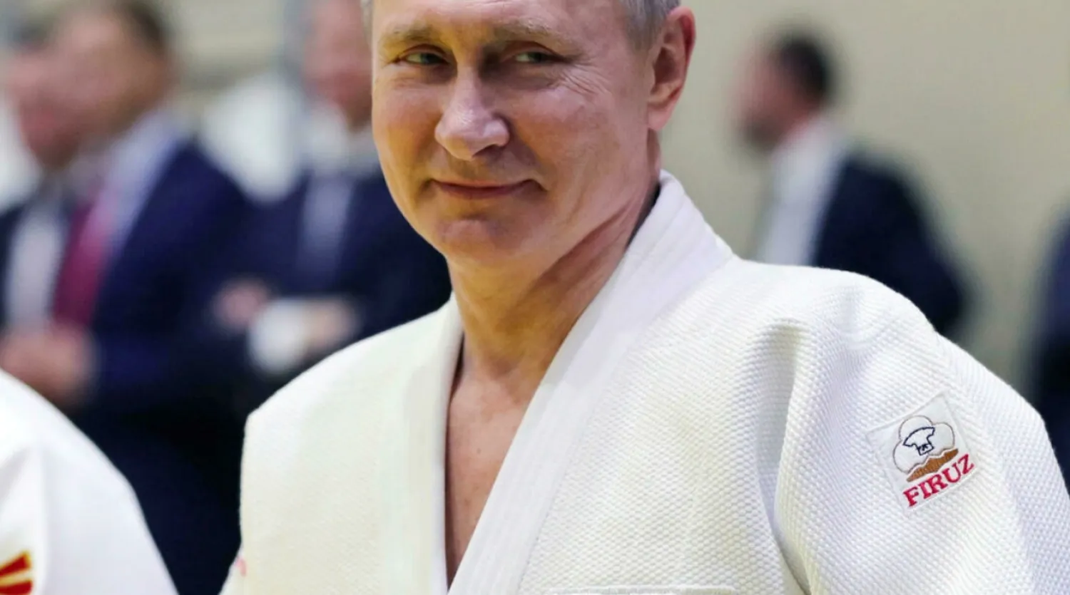 Russia's President Vladimir Putin, here seen in 2019, has made much of his fondness for keeping fit with judo and ice hockey Mikhail KLIMENTYEV SPUTNIK/AFP/File
