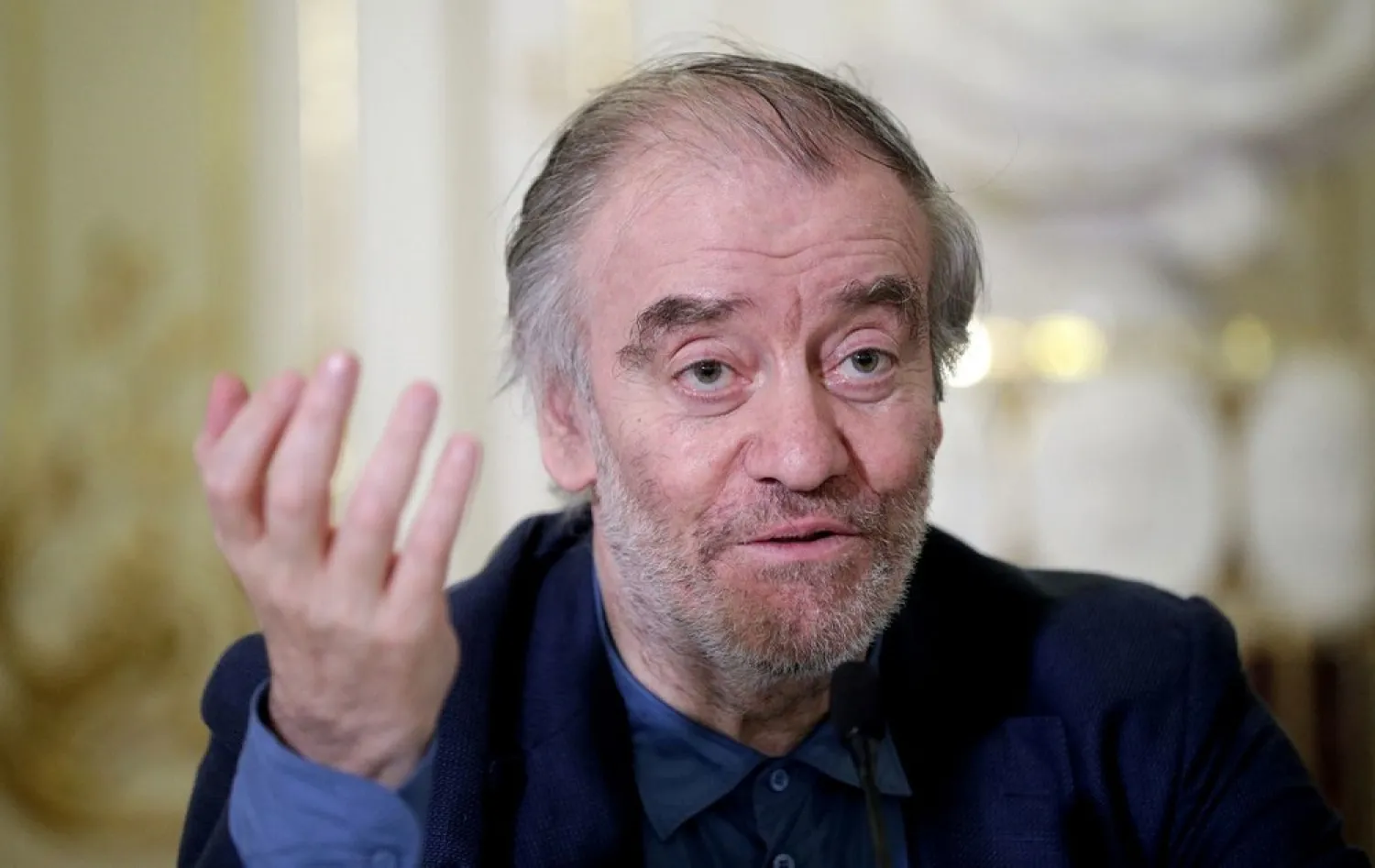 Russian conductor Valery Gergiev attends a news conference in Vienna, Austria, May 30, 2018. (Reuters)