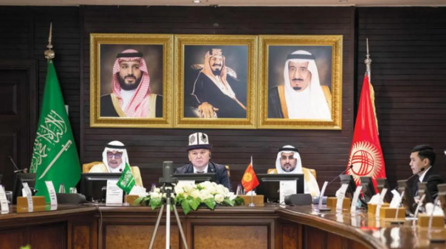 Participants at the Saudi-Kyrgyz Business Forum in Riyadh. (Asharq Al-Awsat) 