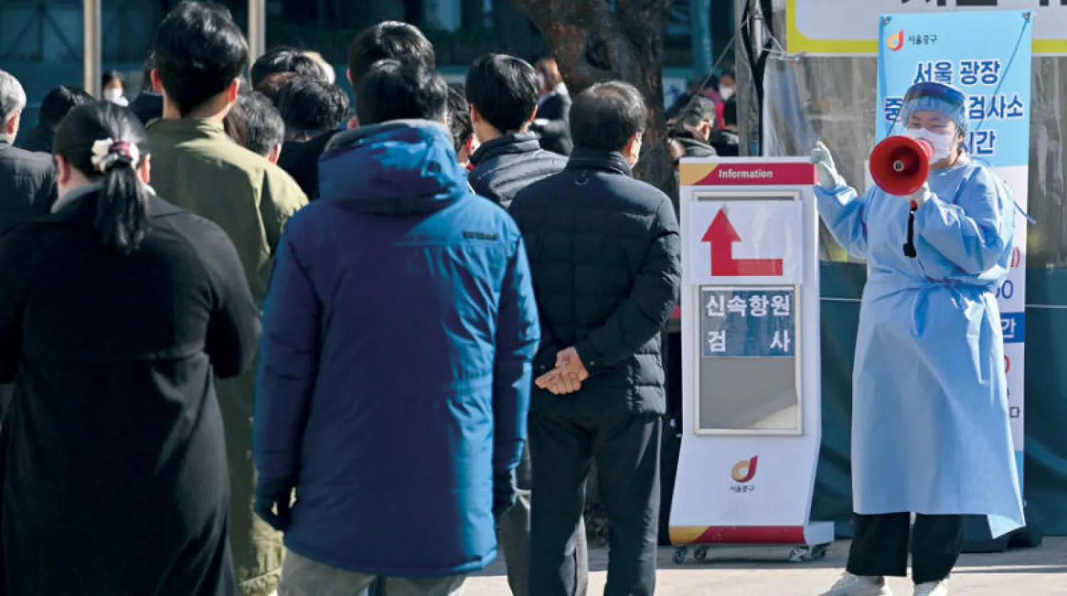 كورونا يتفشى في كوريا الجنوبية (أ.ف.ب)