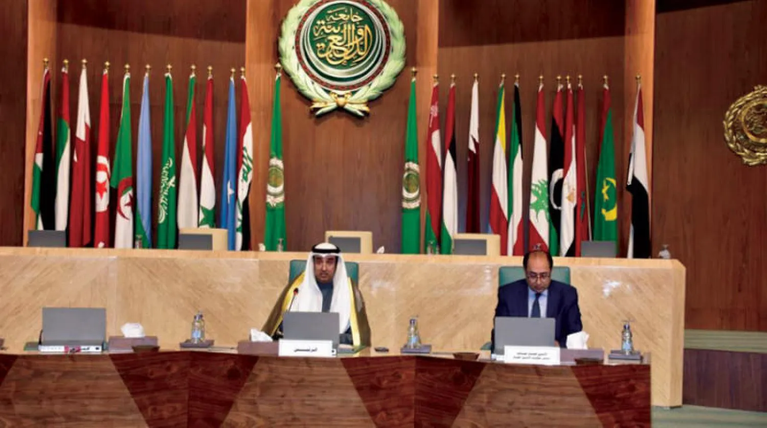 جانب من اجتماع طارئ لمجلس جامعة الدول العربية دعت إليه مصر بشأن أوكرانيا (الجامعة العربية)