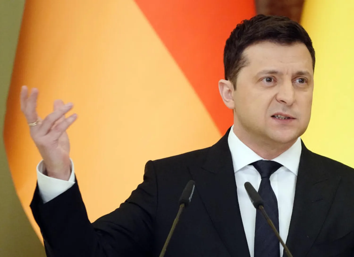 الرئيس الأوكراني فولوديمير زيلينسكي (د.ب.أ)