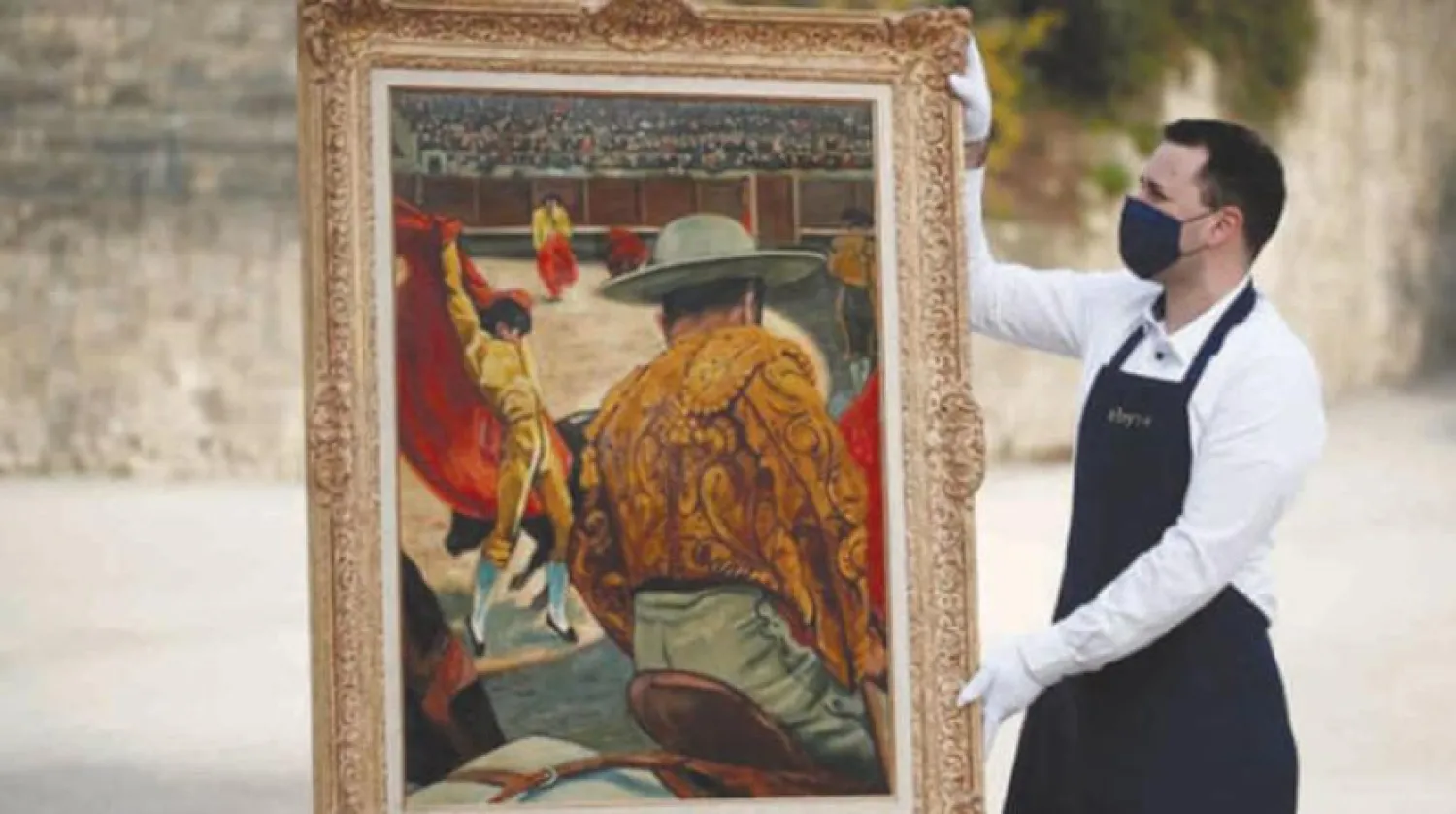 Francis Picabia'nın Meydandaki Matador adlı tablosu. (Reuters)