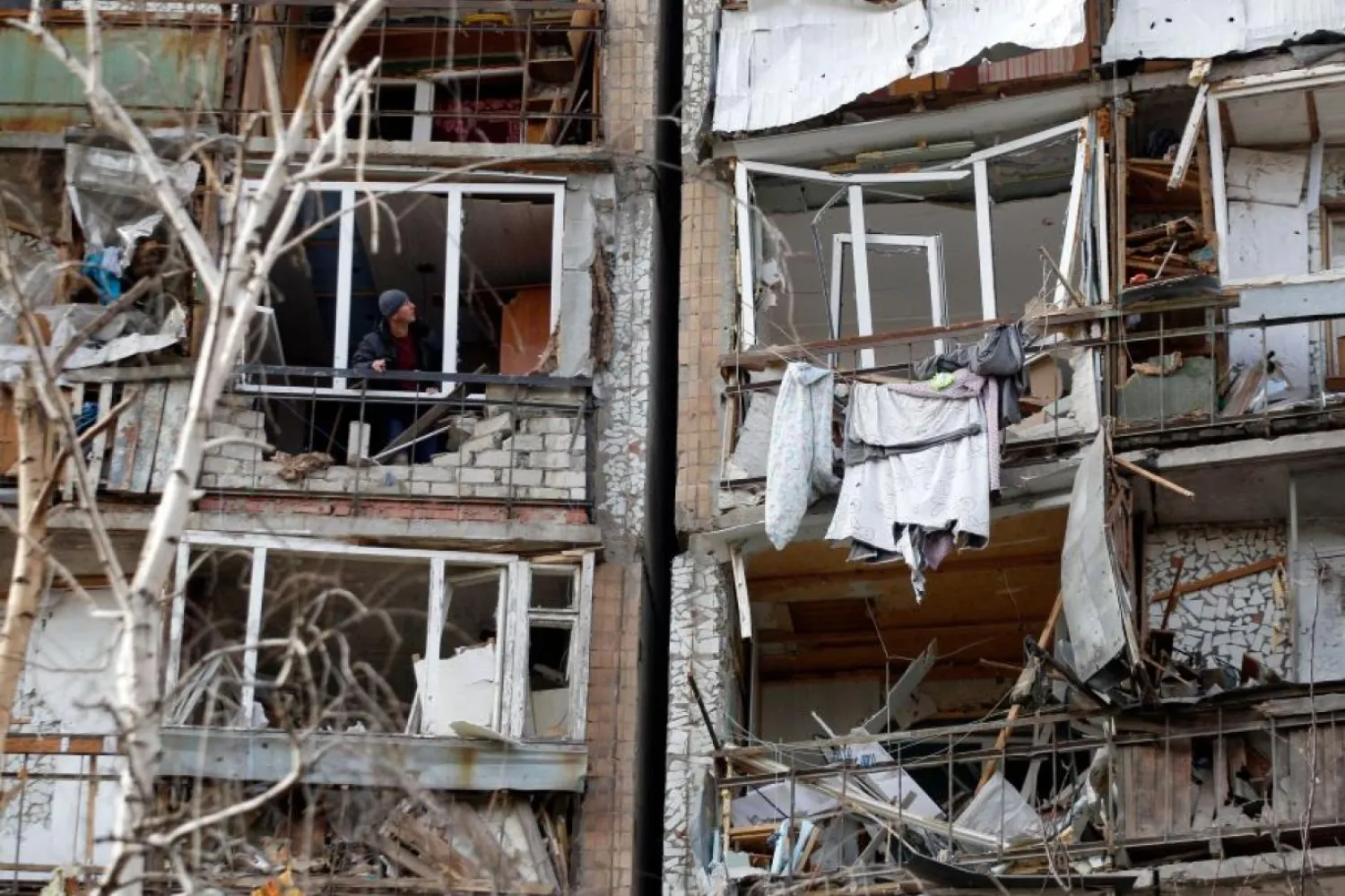 Ukrayna'daki savaşın yıkımı (AFP)